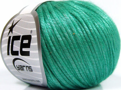Lot of 8 Skeins Ice Yarns ROCKABILLY (67% Tencel) Hand Knitting Yarn Green