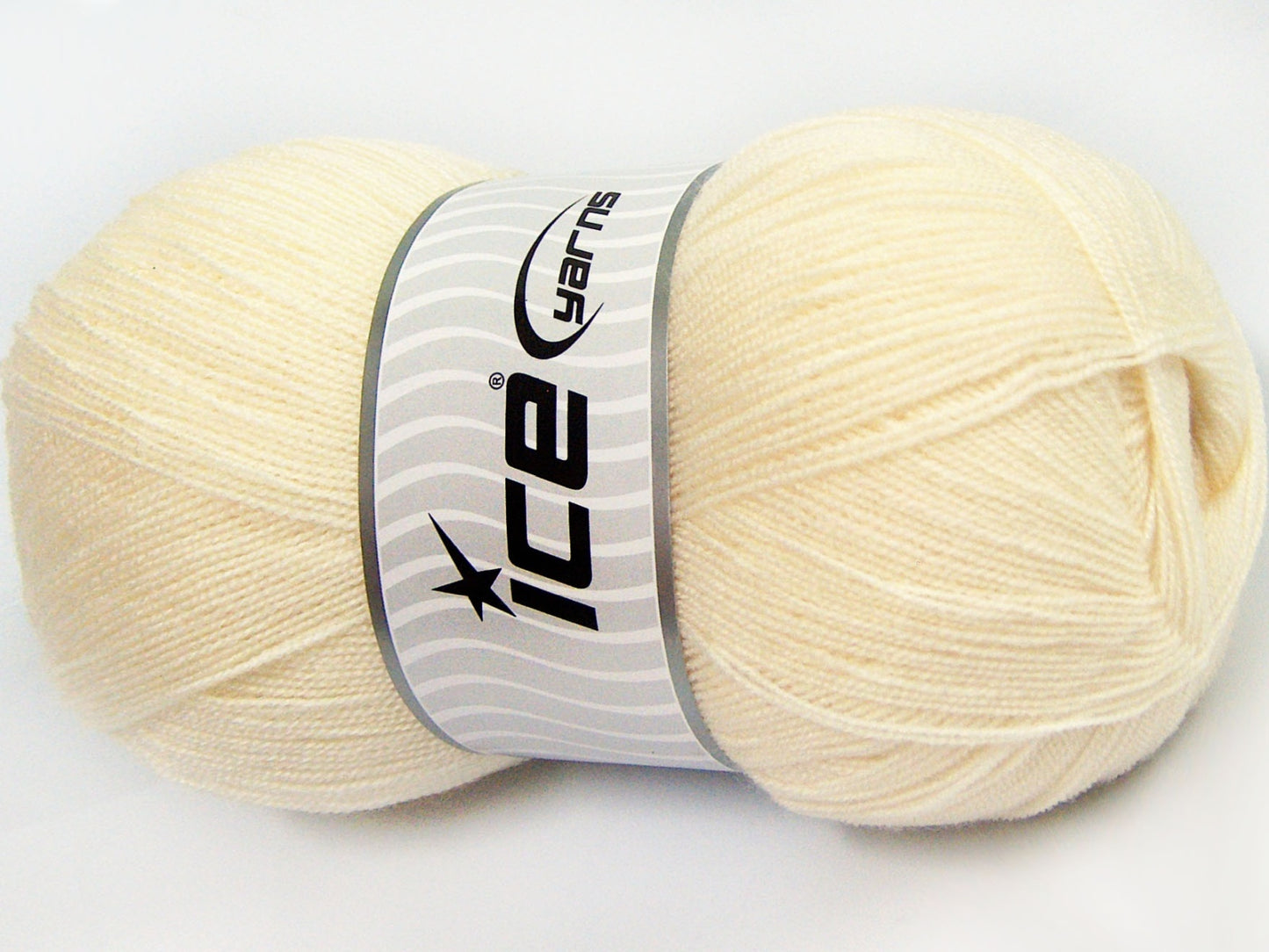 Lot of 4 x 100gr Skeins Ice Yarns KRISTAL Hand Knitting Yarn Light Cream