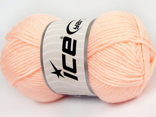 Lot of 8 Skeins Ice Yarns ELITE BABY Hand Knitting Yarn Light Salmon