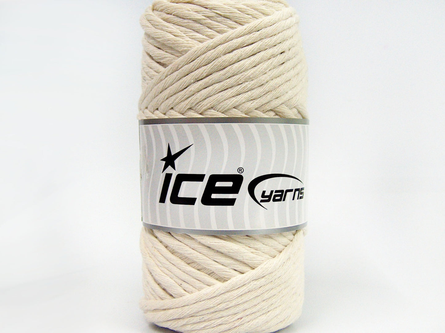 250 gr ICE YARNS NATURAL COTTON JUMBO (100% Cotton) Hand Knitting Yarn Cream