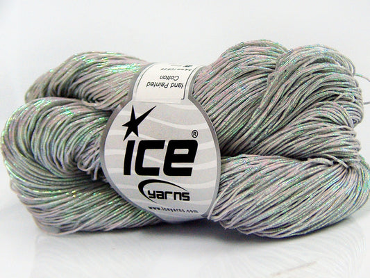 Lot of 3 x 100gr Skeins Ice Yarns HAND PAINTED COTTON (40% Cotton) Yarn Light Pink