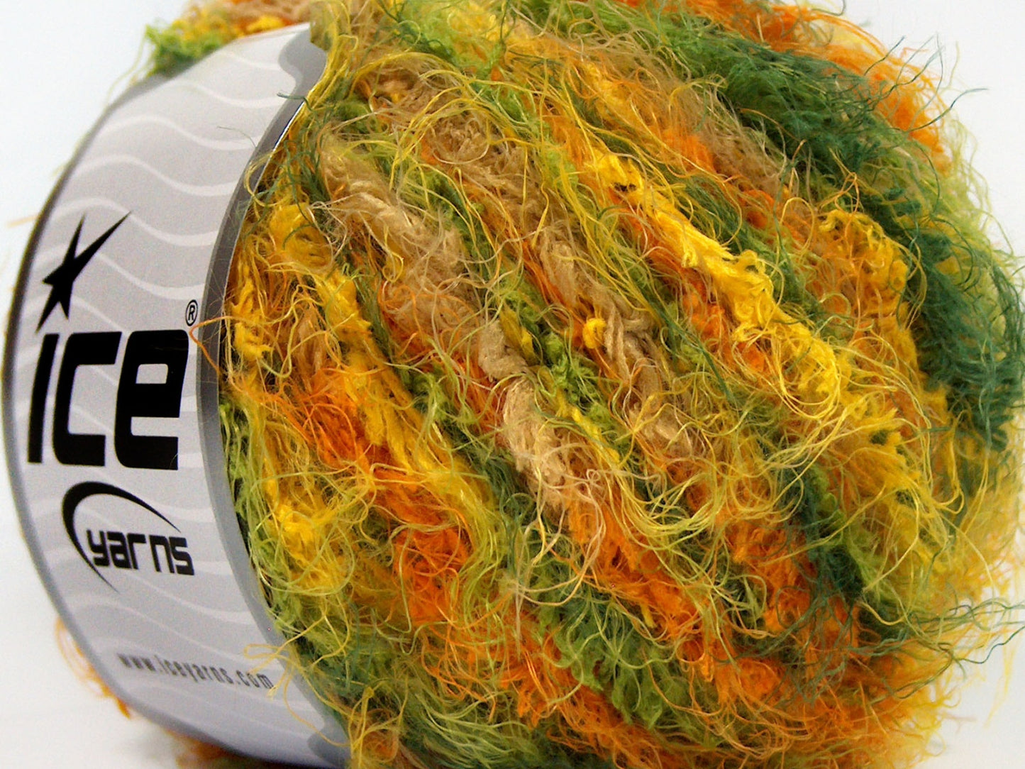 Lot of 8 Skeins Ice Yarns POLAR SOFT Hand Knitting Yarn Green Yellow Camel