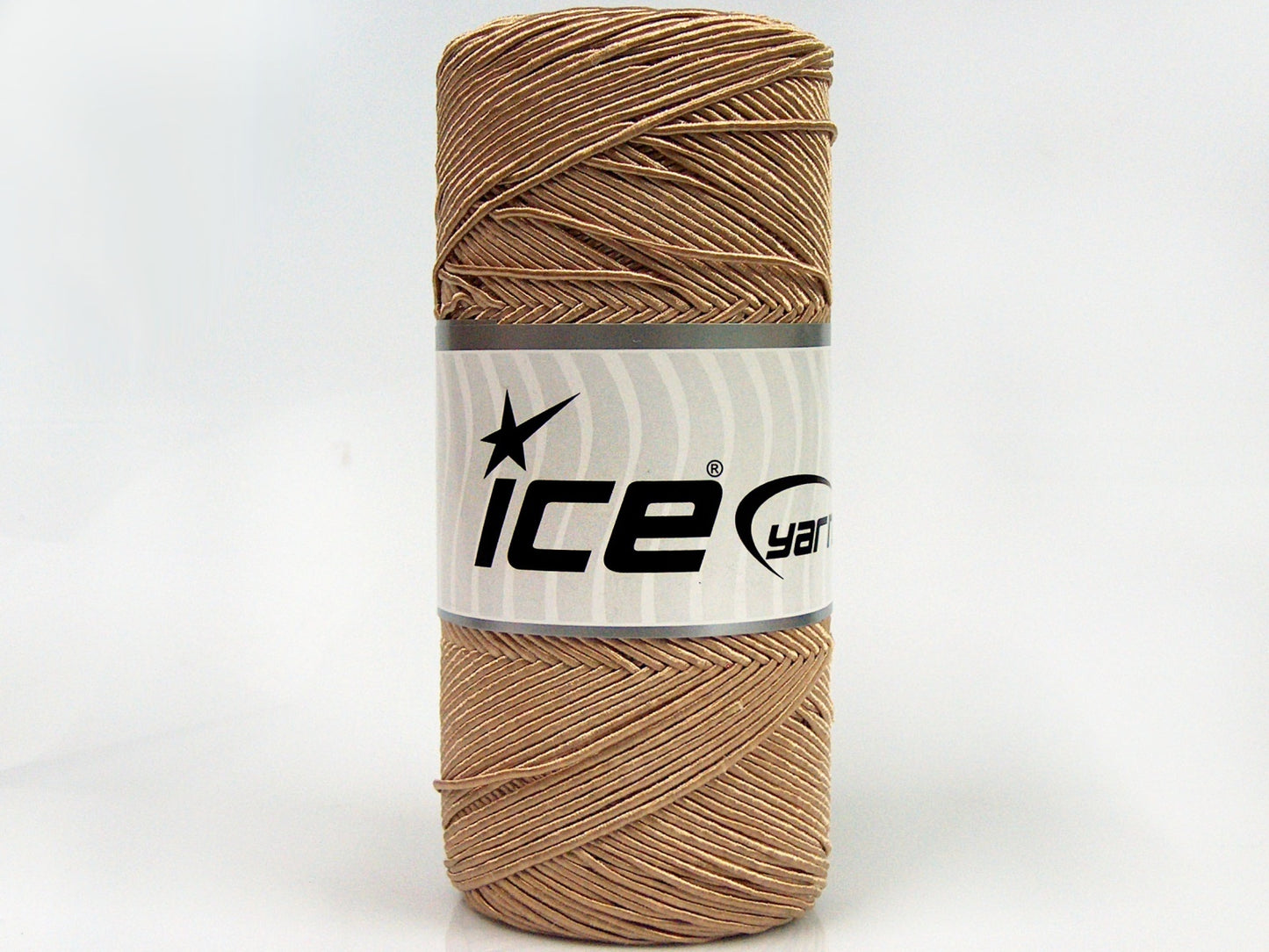 Lot of 2 x 200gr Skeins Ice Yarns SHINY COTTON (30% Cotton) Yarn Light Brown