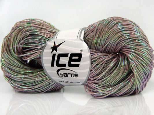 Lot of 3 x 100gr Skeins Ice Yarns HAND PAINTED COTTON (40% Cotton) Yarn Pink