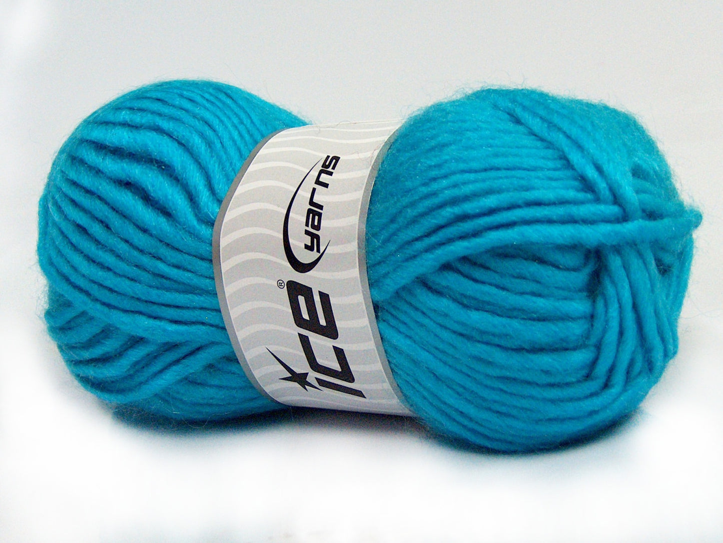 Lot of 4 x 100gr Skeins Ice Yarns MOHAIR BULKY (5% Mohair 10% Wool) Yarn Turquoise