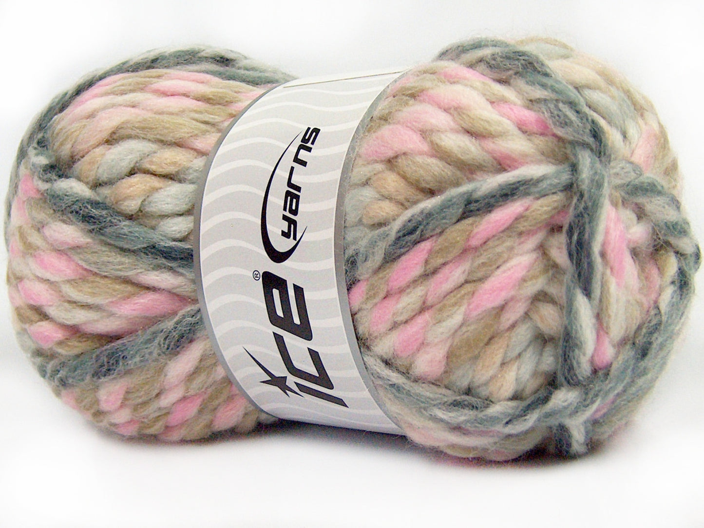 Lot of 4 x 100gr Skeins Ice Yarns ASTORIA (25% Wool) Yarn Grey Shades Pink Shades Camel