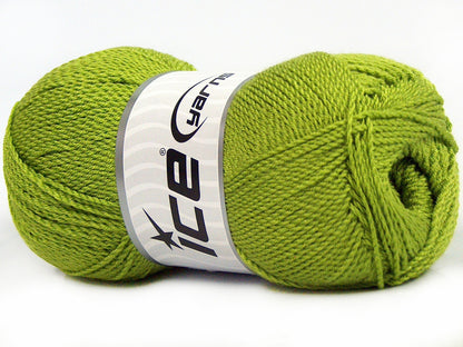 Lot of 4 x 100gr Skeins Ice Yarns WAYUU Hand Knitting Yarn Light Green