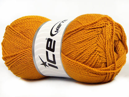 Lot of 4 x 100gr Skeins Ice Yarns WAYUU Hand Knitting Yarn Gold