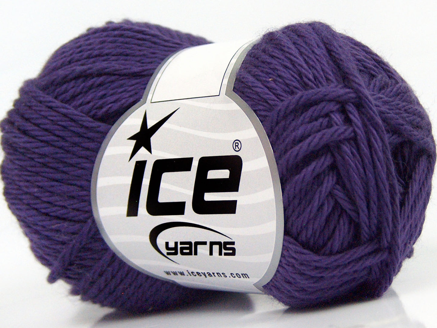 Lot of 8 Skeins Ice Yarns PURE COTTON (100% Cotton) Hand Knitting Yarn Purple