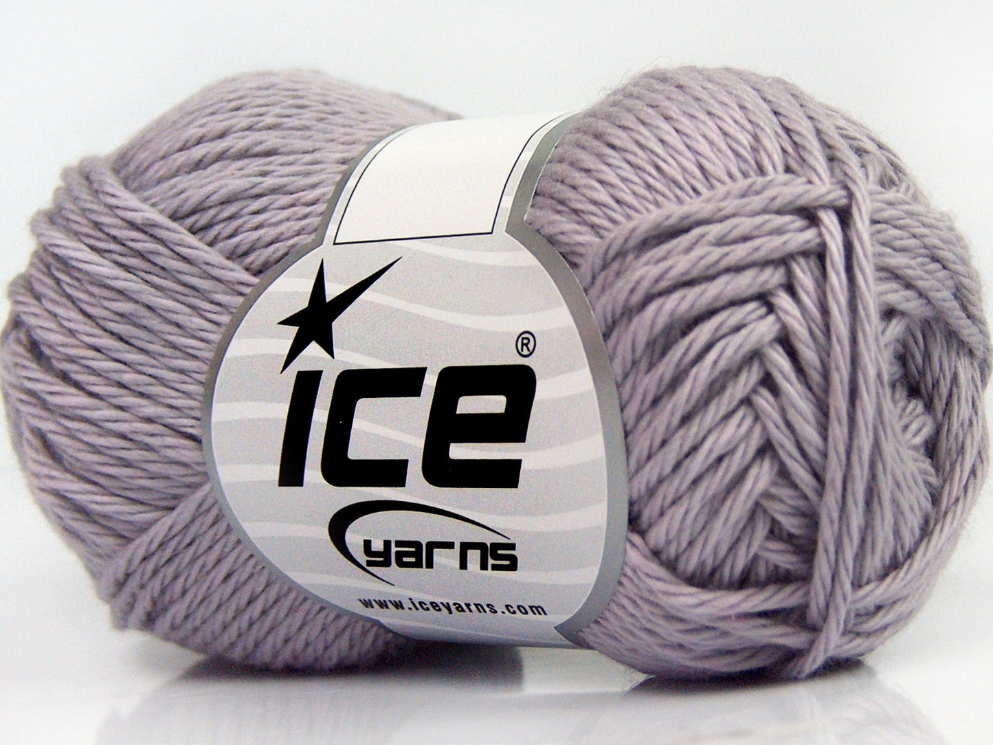 Lot of 8 Skeins Ice Yarns PURE COTTON (100% Cotton) Yarn Light Lilac