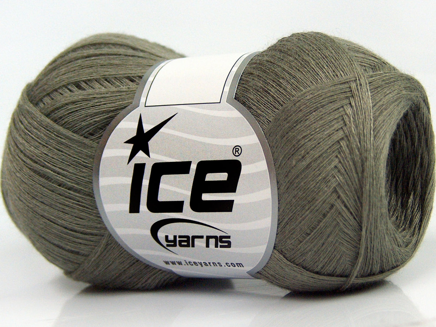 Lot of 8 Skeins Ice Yarns CASHMERE VISCOSE (15% Cashmere 85% Viscose) Yarn Light Khaki