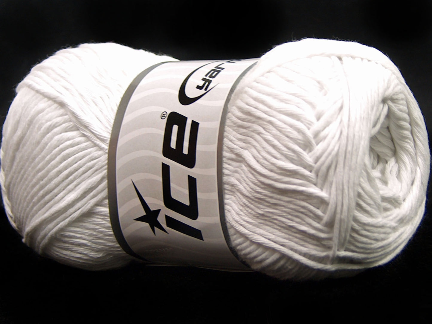 Lot of 4 x 100gr Skeins Ice Yarns NATURAL COTTON (100% Cotton) Yarn White