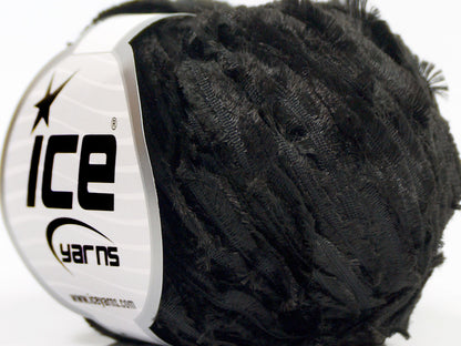 Lot of 8 Skeins Ice Yarns SALE RIBBON Hand Knitting Yarn Black