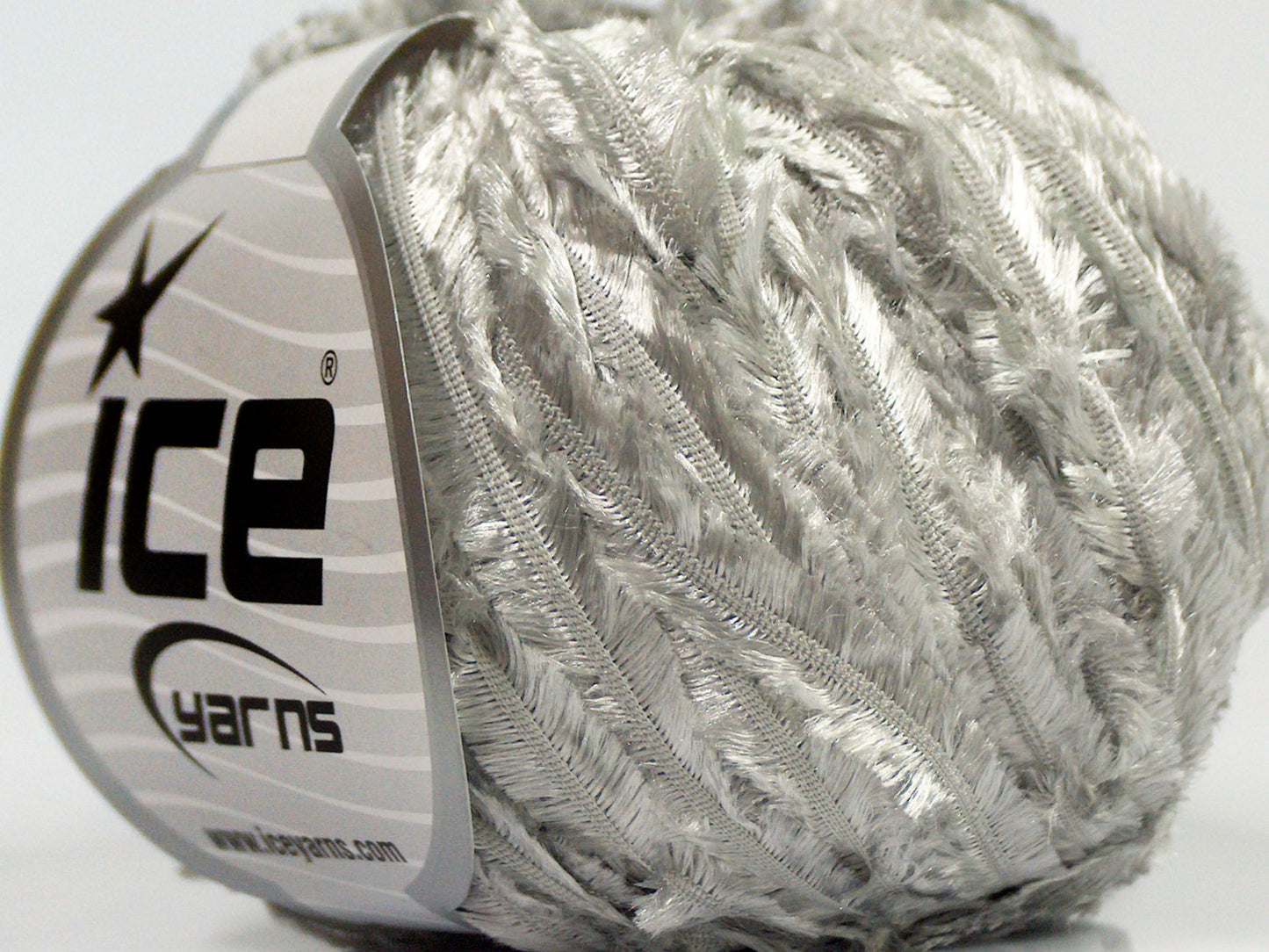 Lot of 8 Skeins Ice Yarns SALE RIBBON Hand Knitting Yarn Silver