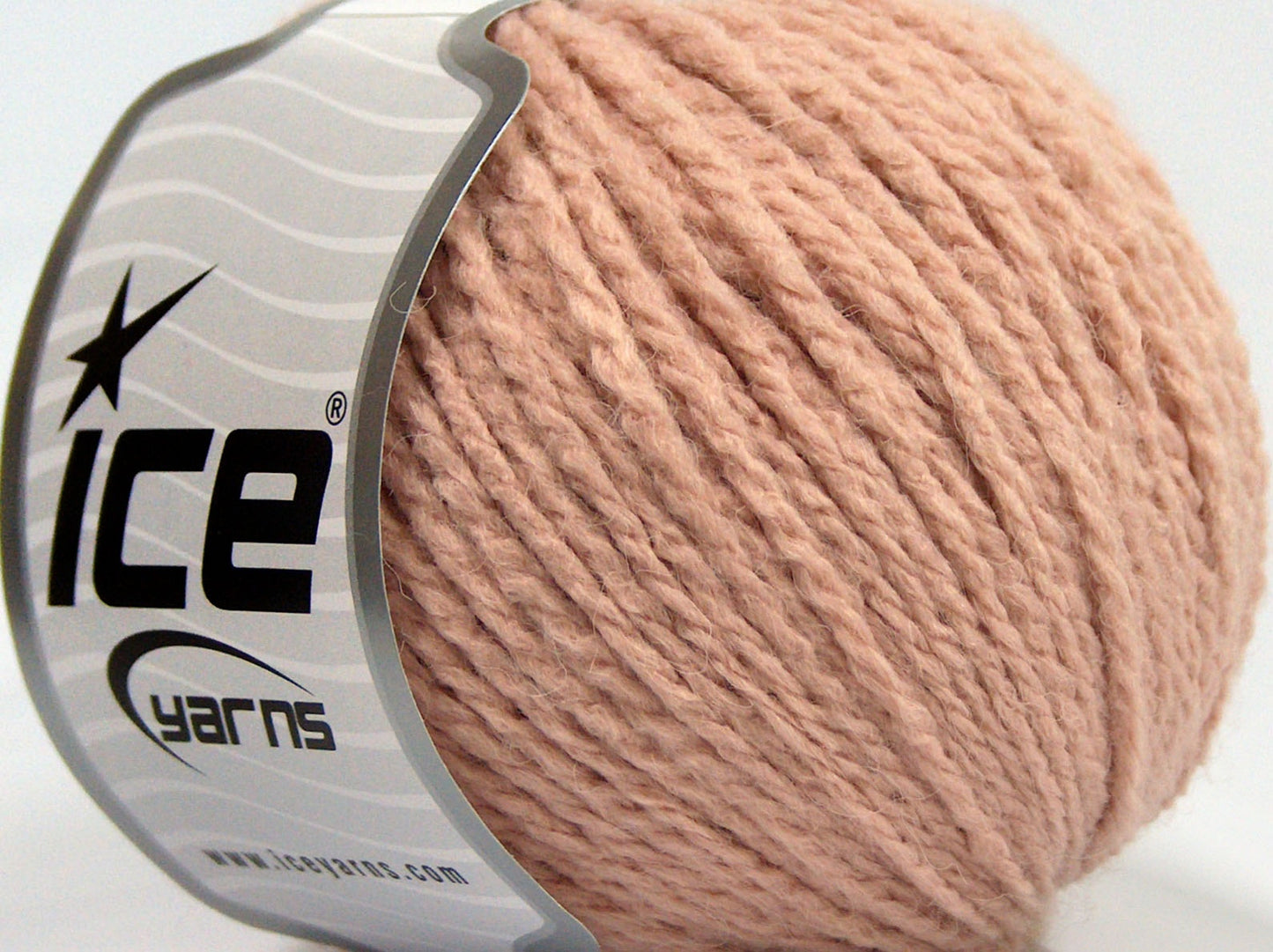 Lot of 8 Skeins Ice Yarns MACARON (3% Elastan) Hand Knitting Yarn Light Pink