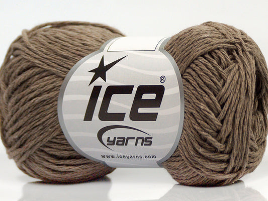 Lot of 8 Skeins Ice Yarns SALE SUMMER (50% Cotton) Hand Knitting Yarn Camel