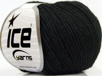 Lot of 8 Skeins Ice Yarns SALE WINTER (50% Wool) Hand Knitting Yarn Black