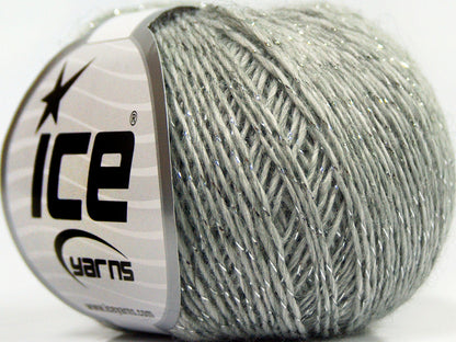 Lot of 8 Skeins Ice Yarns SALE WINTER (30% Wool) Hand Knitting Yarn Grey Silver