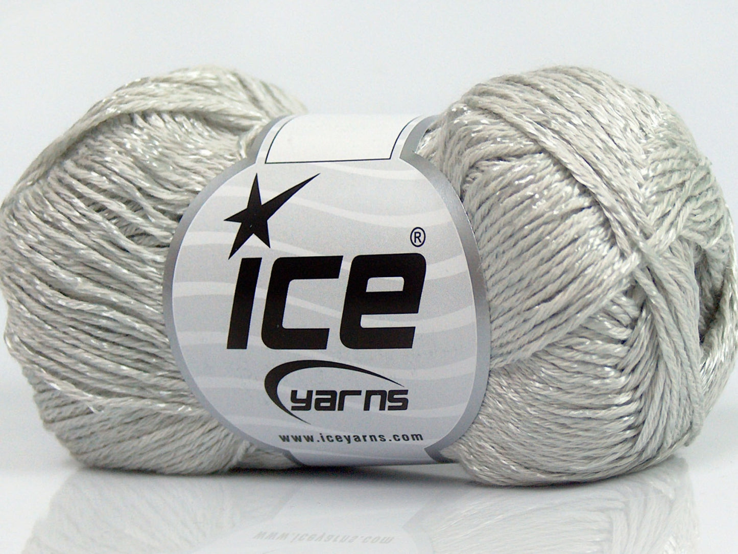 Lot of 8 Skeins Ice Yarns SUMMER FINE (67% Cotton 33% Viscose) Yarn Light Grey