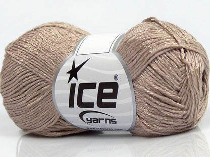 Lot of 8 Skeins Ice Yarns SUMMER FINE (67% Cotton 33% Viscose) Yarn Light Camel