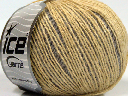 Lot of 8 Skeins Ice Yarns SALE WINTER (25% Wool) Yarn Yellow Cream Shades Salmon