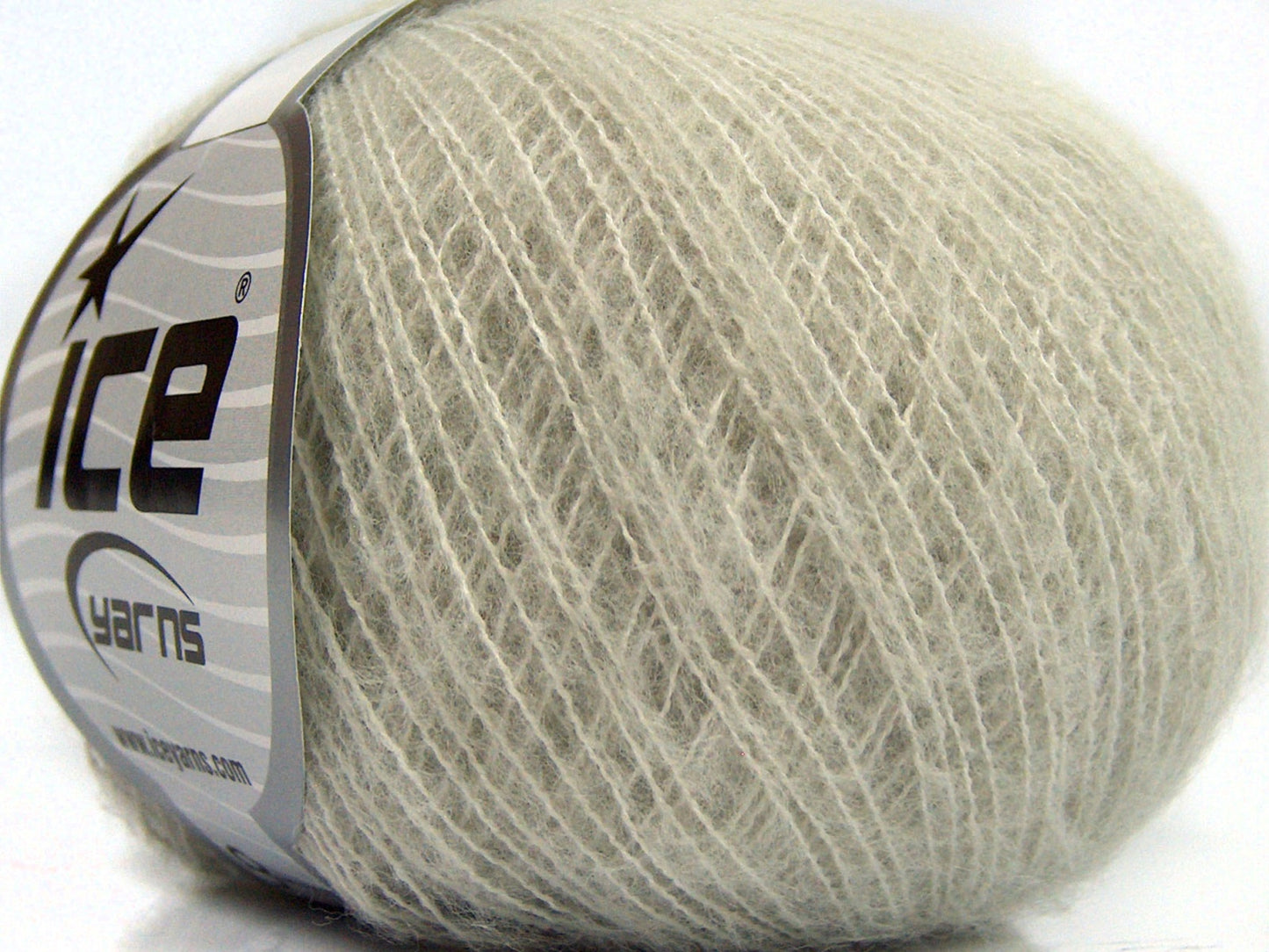 Lot of 10 Skeins Ice Yarns SALE WINTER (20% Wool) Hand Knitting Yarn Light Grey