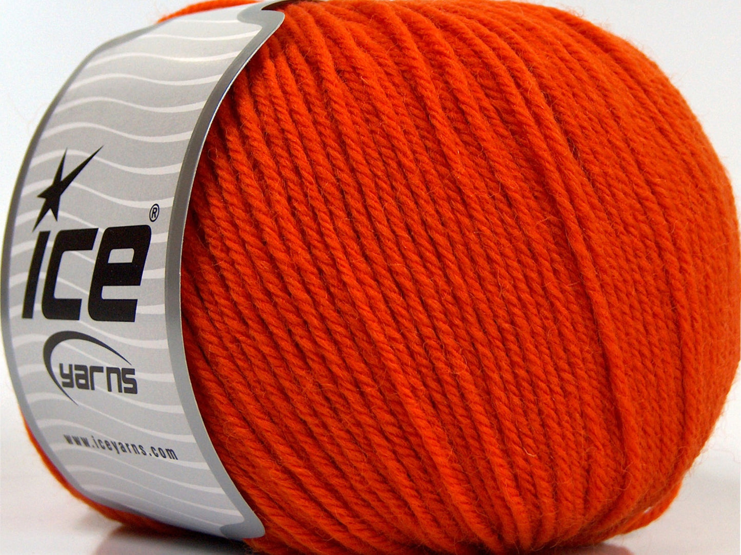 Lot of 3 x 100gr Skeins Ice Yarns SUPERWASH MERINO WOOL (100% Superwash Merino Wool) Yarn Orange