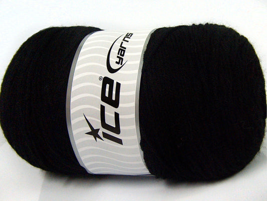400 gr ICE YARNS SAVER 400 Hand Knitting Yarn Black