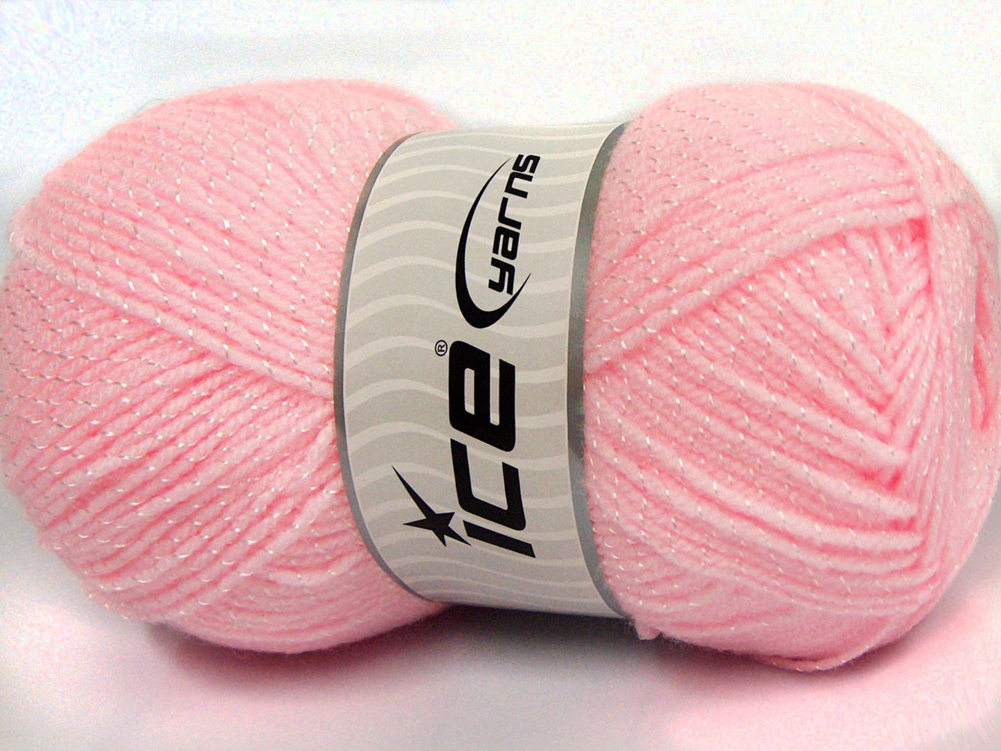 Lot of 4 x 100gr Skeins Ice Yarns SALE PLAIN (11% Viscose) Yarn Light Pink