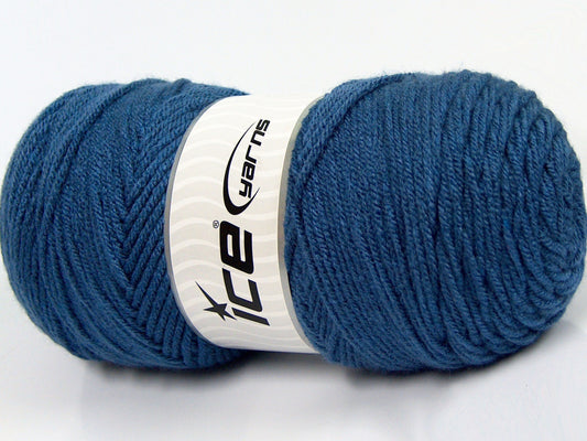 Lot of 2 x 200gr Skeins Ice Yarns SAVER Hand Knitting Yarn Blue
