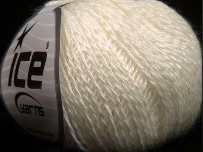 Lot of 8 Skeins Ice Yarns SALE PLAIN Hand Knitting Yarn Ecru