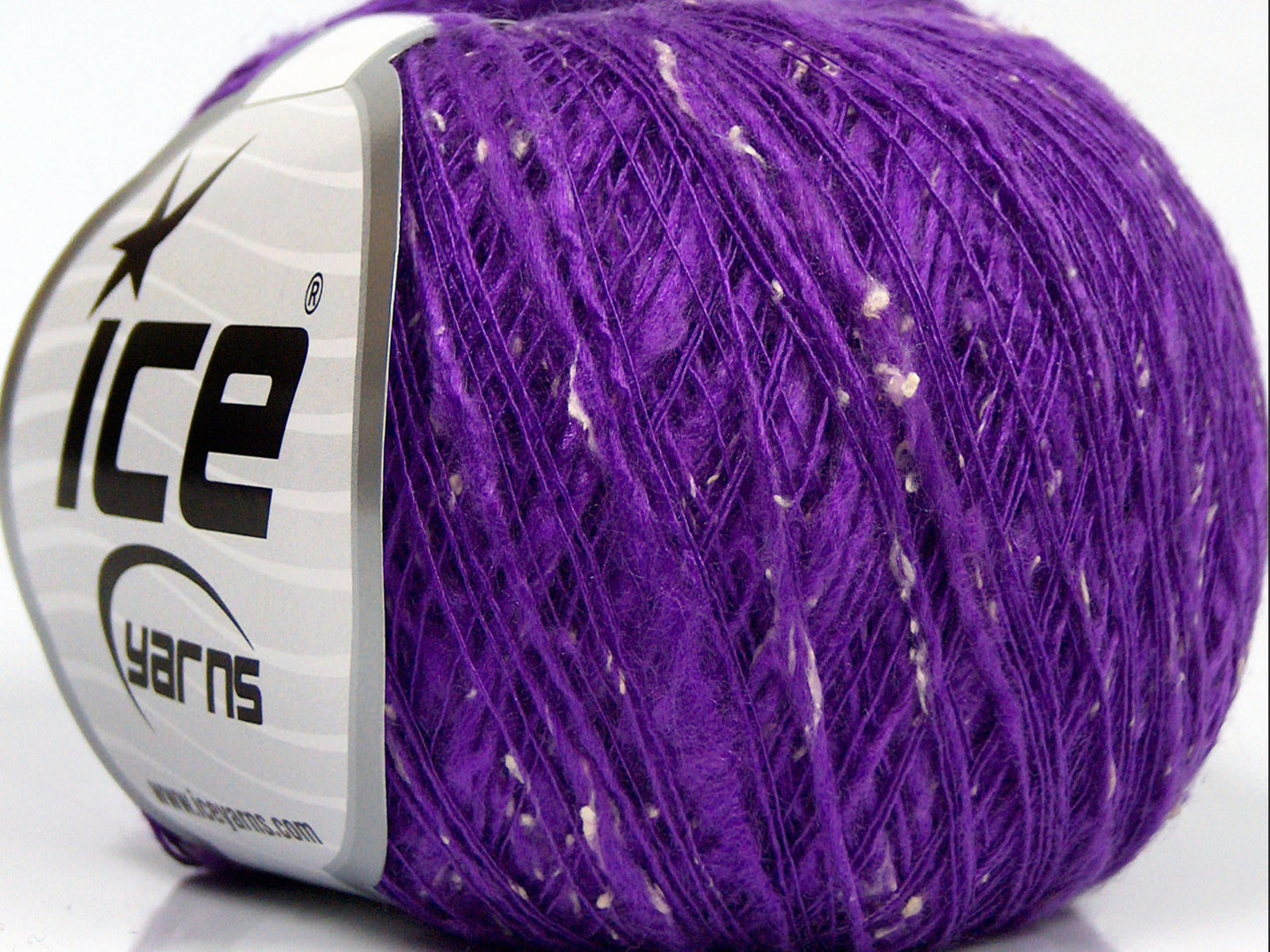 Lot of 8 Skeins Ice Yarns SALE PLAIN (12% Viscose) Hand Knitting Yarn Purple