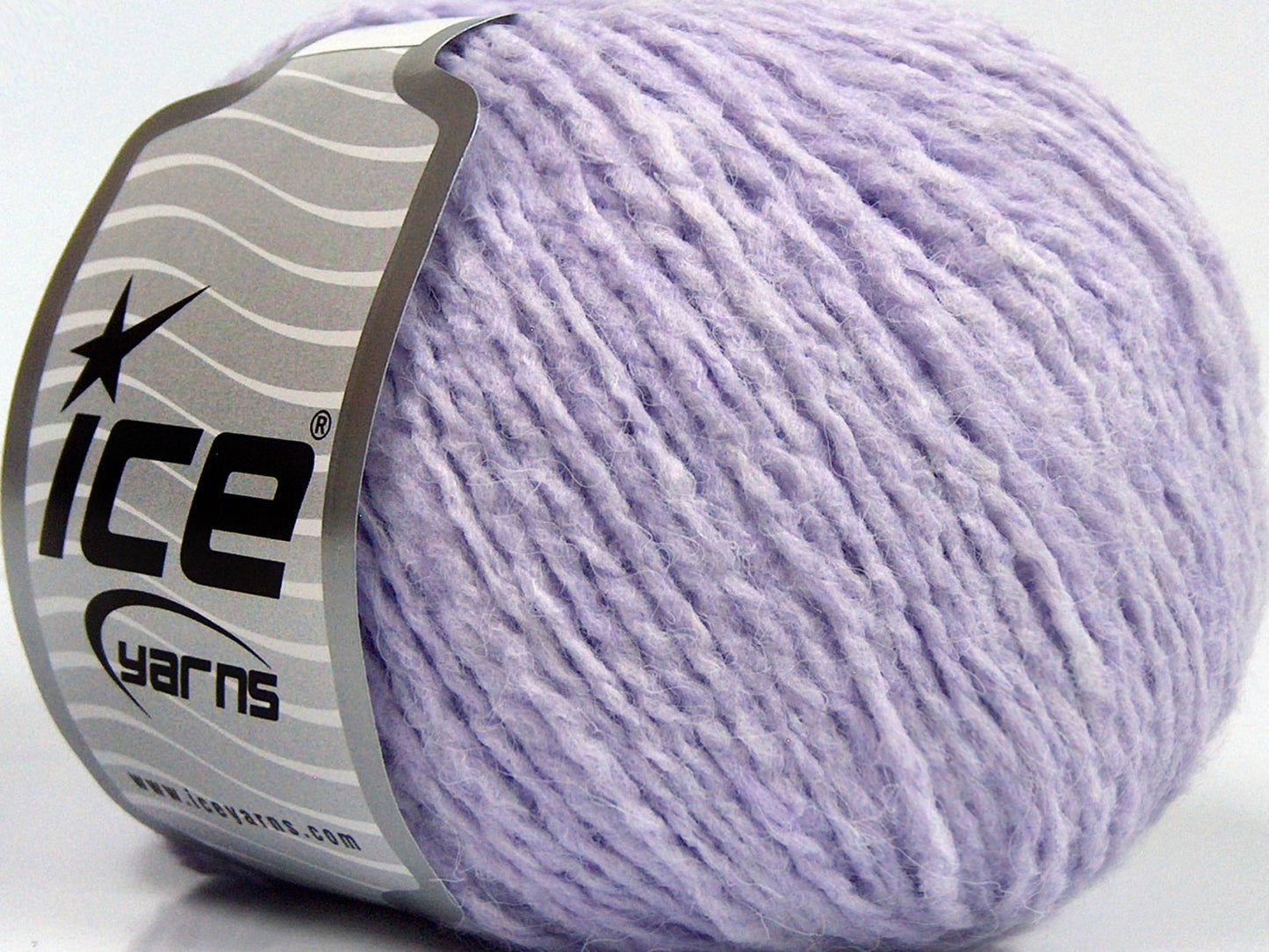 Lot of 8 Skeins Ice Yarns SALE PLAIN (7% Elastan) Yarn Light Lilac