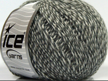 Lot of 8 Skeins Ice Yarns SALE WINTER (30% Wool) Hand Knitting Yarn Grey Shades