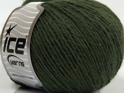 Lot of 8 Skeins Ice Yarns SALE WINTER (40% Wool) Hand Knitting Yarn Khaki