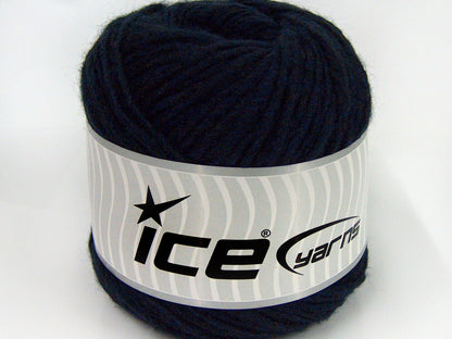 Lot of 2 x 150gr Skeins Ice Yarns SALE CAKES YARN (50% Wool) Yarn Dark Navy
