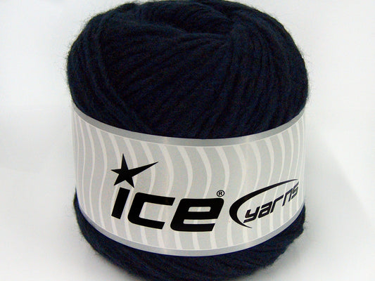 Lot of 2 x 150gr Skeins Ice Yarns SALE CAKES YARN (50% Wool) Yarn Dark Navy