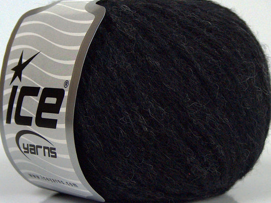 Lot of 8 Skeins Ice Yarns BABY ALPACA MERINO (30% Baby Alpaca 31% Extrafine Merino Wool) Yarn Black