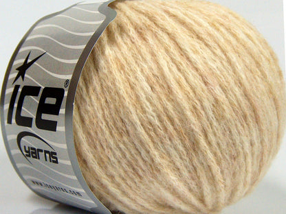 Lot of 8 Skeins Ice Yarns BABY ALPACA MERINO (30% Baby Alpaca 31% Extrafine Merino Wool) Yarn Cream Melange
