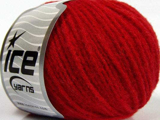 Lot of 8 Skeins Ice Yarns BABY ALPACA MERINO (30% Baby Alpaca 31% Extrafine Merino Wool) Yarn Red