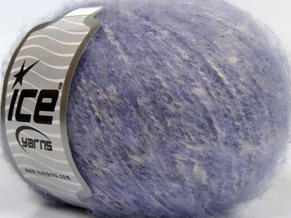Lot of 8 Skeins Ice Yarns SALE WINTER (15% Wool 30% Cotton) Yarn Lilac White