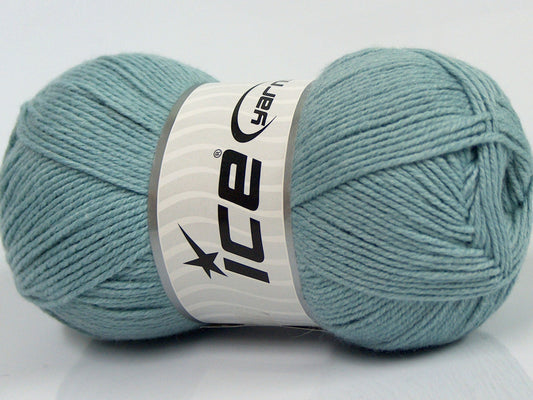 Lot of 4 x 100gr Skeins Ice Yarns BAMBOO BABY (60% Bamboo) Yarn Light Indigo Blue