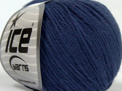 Lot of 8 Skeins Ice Yarns MILANO DK (10% Baby Alpaca 15% Kid Mohair) Yarn Blue