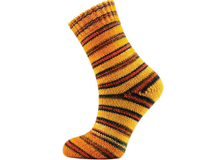 Lot of 2 x 100gr Skeins Ice Yarns HAND DYED SOCK MERINO (75% Superwash Merino Wool) Yarn Yellow Shades Green Purple