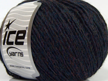 Lot of 8 Skeins Ice Yarns PERU ALPACA LIGHT (25% Alpaca 50% Merino Wool) Yarn Dark Navy