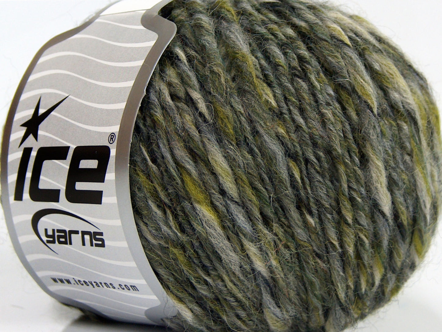 Lot of 8 Skeins Ice Yarns ALPACA COLORS (20% Alpaca 50% Wool) Yarn Grey Khaki Shades Cream