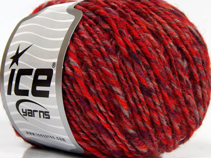 Lot of 8 Skeins Ice Yarns ALPACA COLORS (20% Alpaca 50% Wool) Yarn Light Orange Red Black