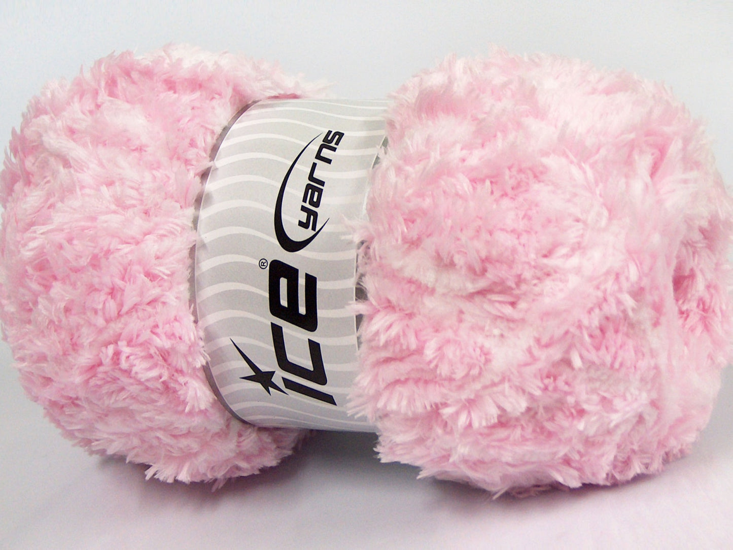 Lot of 4 x 100gr Skeins Ice Yarns PANDA DUO (100% MicroFiber) Yarn Light Pink White
