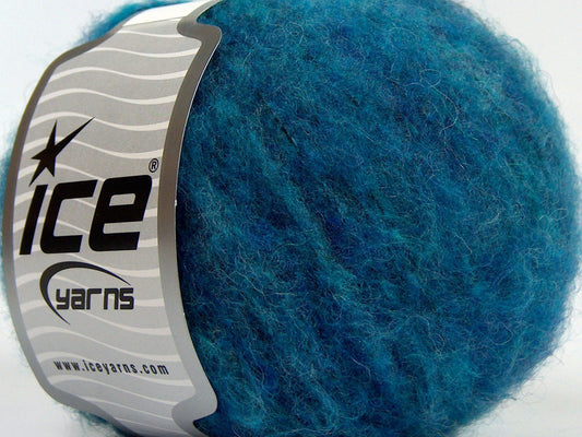 Lot of 8 Skeins Ice Yarns JAGUAR ALPACA (16% Alpaca 24% Wool) Yarn Turquoise Shades