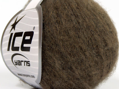 Lot of 10 Skeins Ice Yarns SALE LUXURY-PREMIUM (12% Alpaca 14% Merino Wool) Yarn Brown